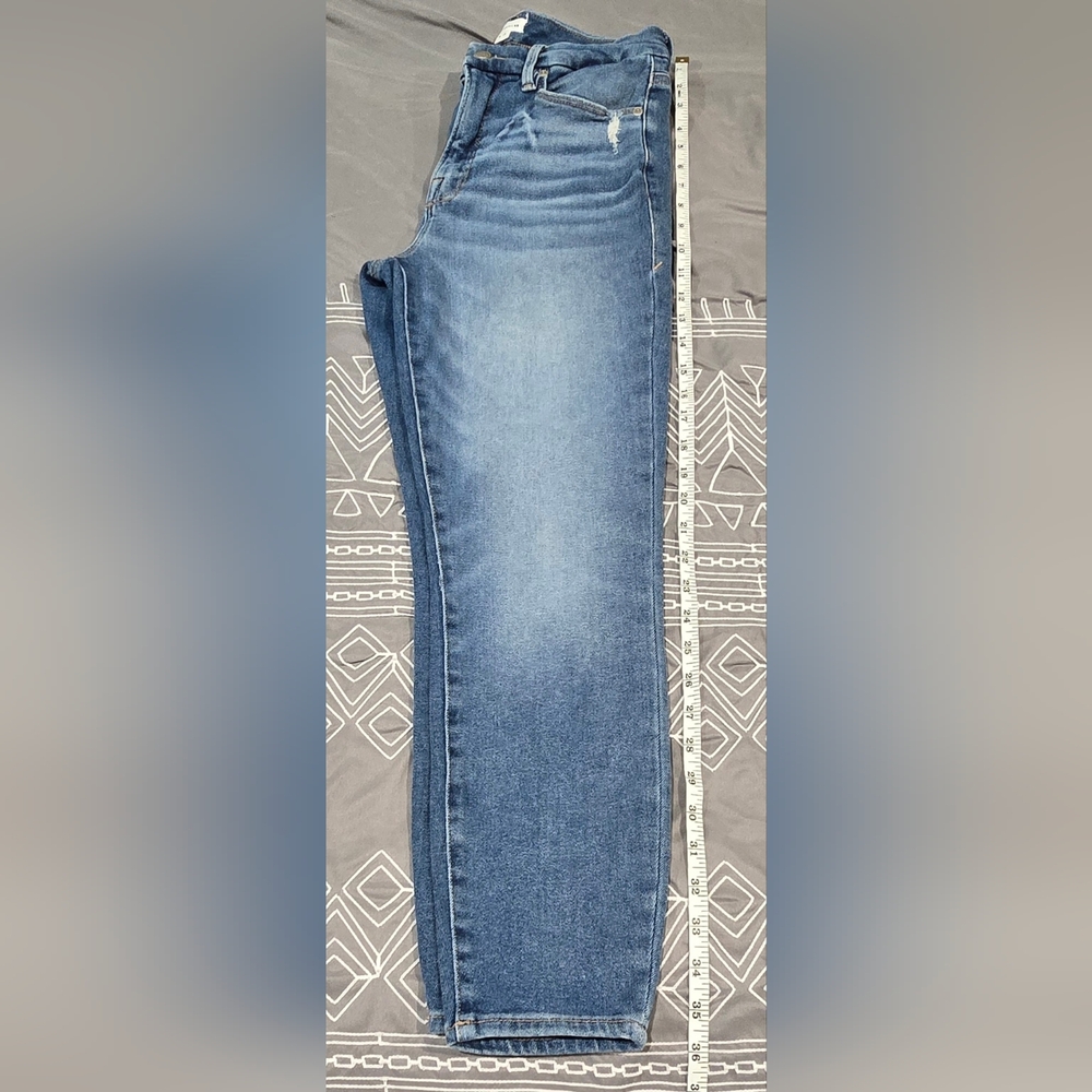 Good American High Waisted Cropped Skinny Jeans Size 8/29 - Picture 2 of 7